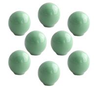 OIFAODAO, Maniglie for pomelli for porte dell'armadio da 8 pezzi for maniglie for ante dei cassetti mobili,Pomelli in ceramica(Green,Diameter 27mm)