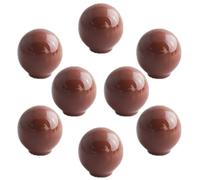 OIFAODAO, Maniglie for pomelli for porte dell'armadio da 8 pezzi for maniglie for ante dei cassetti mobili,Pomelli in ceramica(Brown,Diameter 27mm)