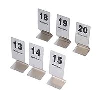 OIFAODAO, Numeri da tavolo for ristoranti in acciaio inossidabile, ideali for ricevimenti rustici, banchetti, caffè,Il tavolo del ristorante(25pcs)