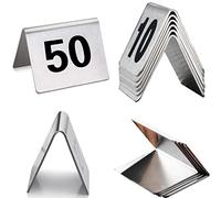 OIFAODAO, Numeri da tavolo impilabili 1-50 1-100, perfetti for ristoranti, stabilimenti ed eventi speciali,Il tavolo del ristorante(1 to 50)