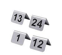 OIFAODAO, Numeri neri fronte-retro in piedi, carte numeriche da tavolo impilabili, perfette for ristoranti, bar, hotel,Il tavolo del ristorante(1 to 50)