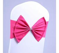 OIFAODAO, Papillon con Schienale Alto for Sedia Elastica Fascia for la Decorazione Natalizia di Anniversario Festa Nozze,Fasce per sedie(Rose Red)