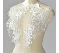 OIFAODAO, Patch di Fiori Ricamati con Paillettes Fatti a Mano Fai da Te Applique Abito da Sposa Accessori di Abbigliamento Toppa in Pizzo,Toppe da Cucire(Natural)