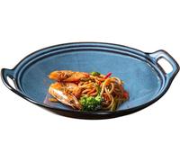 OIFAODAO, Piatto colorato for snack, dessert, matrimonio, caramelle, piatto da portata trasparente, ciotola decorativa, vassoio multiuso, decorativo,Ciotola per frutta(Blu)