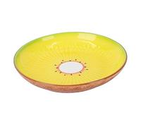 OIFAODAO, Piatto di frutta in ceramica Vassoi for snack Vassoio for antipasti for decorativo for gioielli in for la casa Ciotola in porcellana for alimenti,Vassoio della frutta(Yellow)