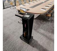 OIFAODAO, Podio del leggio Mobile, podio della Chiesa, pulpito for conferenze Scolastiche di ricevimento Eventi in Ufficio ，Podici in Piedi(Black)