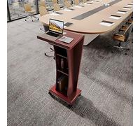 OIFAODAO, Podio del leggio Mobile, podio della Chiesa, pulpito for conferenze Scolastiche di ricevimento Eventi in Ufficio ，Podici in Piedi(Brown)