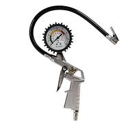 OIFAODAO Pressione pneumatica， Pneumatico 0-220 psi Indicatore di Pressione dell'Aria for Pneumatici Manometro for gonfiaggio Auto UE/USA Strumenti Riparazione e Moto Pistola a(EU)