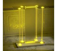 OIFAODAO, Pulpiti for chiese, podio Portatile in Acrilico, for Chiesa con Fermo Bordo, leggii e podi for ristoranti, Matrimoni ，Podici in Piedi