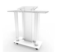 OIFAODAO, Pulpiti for chiese, podio Trasparente, rotolante for Insegnanti, podi Trasparenti leggii for Festa di Cerimonia Apertura della Chiesa ，Podici in Piedi