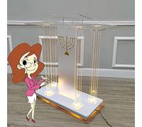 OIFAODAO, Pulpiti for chiese, pulpito da Ufficio Portatile for presentazioni, podio Chiesa con rotelle, leggii a rotanti e podi for aule ，Podici in Piedi