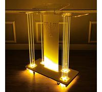 OIFAODAO, Pulpiti for Chiese, Tavolo da Ricevimento di Benvenuto A LED Trasparente Pulpito Chiesa for Festa Inaugurazione della ，Podici in Piedi