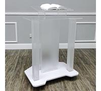 OIFAODAO, Pulpiti Mobili for chiese, leggio da scrivania Stand Up Portatile, podio Trasparente Terra su Ruote, for concerti di discorsi sul palco ,Podici in Piedi