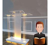 OIFAODAO, Pulpito da Chiesa Portatile con Supporto for podio, pulpiti for chiese, podi rotanti Tavolo Parte Superiore inclinata, scrivania Mobile Stand up for Matrimoni in Classe ，Podici in Piedi