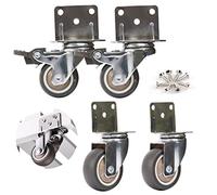 OIFAODAO, Ruote girevoli for culla piccola con puleggia da scrivania ad angolo retto, ruote in gomma, for mobili leggeri ，Rotelle(1.25in)