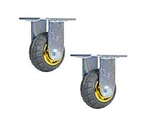 OIFAODAO, Ruote in gomma for mobili Carrello silenzioso a pianale Ruota direzionale di ricambio con viti ，Rotelle(5inch)