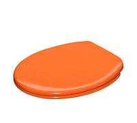 OIFAODAO, Sedile WC Copriwater Tipo O con Imbottitura Coperchio in Resina urea-formaldeide,Sedile per WC(Oranje)