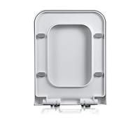 OIFAODAO, Sedile WC, Quadrato in plastica a sgancio rapido, Allungato, Coperchio 14,2"*18,5", Rettangolare,Sedile per WC