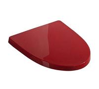 OIFAODAO, Sedile WC Universale con Lunghezza Regolabile Muto Coperchio Facile da installare for a Forma di U,Sedile per WC(Red)