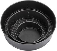 OIFAODAO, Set di teglie a cerniera for griglia, teglia rotonda antiaderente regolabile, for cheesecake, forno rimovibile, cucina ，Padella per bistecche(18CM)