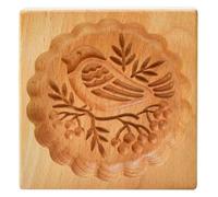 OIFAODAO, Stampi for biscotti in legno, formine for for uccelli in for animali, pressa 3D for goffratura for torte, strumenti for stampi da forno, timbri for al pan di zenzero ，Tagliabiscotti