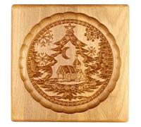 OIFAODAO, Stampi for biscotti in legno, formine for in, torta 3D, pressa for goffratura for, timbro for di pan zenzero, strumenti for stampi da forno, petalo rosa ，Tagliabiscotti