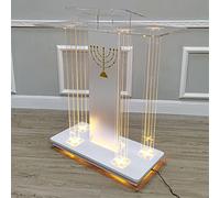 OIFAODAO, Supporto for podio, leggii e podi, scrivania for pulpito da Chiesa su Ruote for discorsi, Cerimonie di Apertura, celebrazioni Altre Occasioni, Facile Montare ,Podici in Piedi