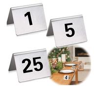 OIFAODAO, Targhe da tavolo con numeri neri fronte-retro, segnaposto, ideali for ricevimenti rustici, banchetti, caffè, ristoranti,Il tavolo del ristorante(1 to 100)