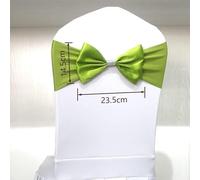 OIFAODAO, Telai for Sedia, Fascia for Sedia in Spandex con Fiocco in Raso for Fodera for Sedia, Evento, Festa di Nozze, Decorazione Natalizia, 50 Pezzi,Fasce per sedie(Green)