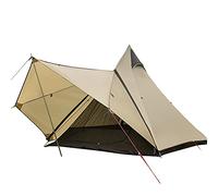 OIFAODAO, Tenda for 4 Persone for Campeggio Piramide Teepee for Esterni Portatile a Doppio Strato Indiana for Famiglie all'aperto Yurta for Escursionismo,Tenda Esterna(Yellow)