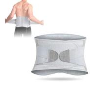 OIFAODAO, Tutore Lombare Nero Tormalina Regolabile autoriscaldante Cintura Magnetica Supporto for la Schiena for Vita Alleviare Il Dolore Uomo Donna,Supporto per la Schiena(Grey,L)