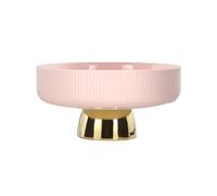 OIFAODAO, Vassoio da portata con piede Ciotola in ceramica piccolo, piatto for caramelle, for cibo, for frutta secca, for alimenti base for,Ciotola per frutta(Roze,6inch)