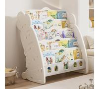 OIFJROIW Libreria per Bambini Libreria a Terra con Ripiani Librerie Montessori per la Cameretta per Bambini e Bambine, Camera dei Bambini(Weiß,27.9 * 15.7 * 30.7in)