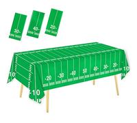 Oigco Confezione da 3 tovaglie per feste a tema calcio (137,2 x 274,3 cm), in plastica, per feste di compleanno, decorazioni per portellone posteriore e feste di calcio