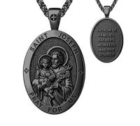 OigvcoTe Collana con medaglietta di San Giuseppe con ciondolo cattolico