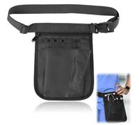 OIGWBPH 1 marsupio da cintura,organizer regolabile,borsa da cintura multi-tasca,piccolo organizer per accessori multifunzionale,marsupio per infermiere,tamponi di cotone,panni,Nero