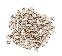 OIGWBPH 200 Pezzi Lettere di Legno, Alfabeto di Legno per Decorazione Domestica, Lettere Maiuscole in Legno per Festa Nuziale Artigianato Fai-da-Te, Lettere Legno Grandi, Piccole