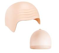 OIHCAZ Cuffia calva con cuffia per parrucca, copertura realistica per la testa calva, 53-60 cm, per Halloween, teatro, cosplay, trucco film