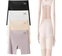 oihgerg Choosemuc Ice Silk Panties, 3-in-1 Panties Women High-Waist Ice Silk Underwear W/Tummy-Control Hip-Lifting Seamless Pants (4pcs, XL)