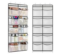 Oiieco Organizer da appendere, da appendere alla porta, con 10 tasche per armadio, scarpiera da appendere, per armadio, camera da letto, giocattoli, vestiti, scarpe (con 4 ganci)