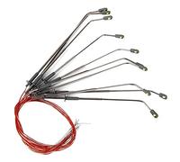 Oikabio 10 pezzi altezza 8 cm modello lampione illuminazione singola per modellini di paesaggio ferroviario