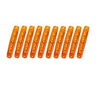 Oikabio 10 pezzi di luci LED per auto, luci a LED per ruote, luci per auto, camion, carrello da golf, UTV, ATV fuoristrada, giallo