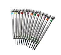 Oikabio 13Pcs 0.6mm-2.0mm Orologiai Multifunzionale Cacciavite di Precisione Set di Orologi Occhiali piatta Apertura Strumento di Riparazione,