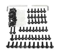 Oikabio 158 PZ Universale Moto Carenatura Viti Dadi Kit Carrozzeria Vite Vite per YZF R1 R6 R3 2004-2008 (Nero)