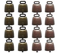 Oikabio 16 PZ mucca pecore pascolo campane di rame piccole campane in ottone bovini capra fattoria campana forte tratto campane