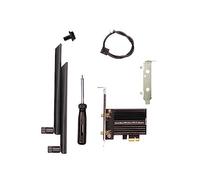 Oikabio 1Set Wi-Fi 6E PCIe Scheda di Rete Wireless Bluetooth 5.2 PCI Express 802.11AX AX210 Scheda WiFi PC+Metallo