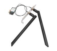 Oikabio 2.4G/5G Wireless Wifi Scheda di Rete Bluetooth4.0 PCI-E 1X Desktop WiFi Scheda Adattatore Dual Band Desktop Wireless Desktop 2 Antenne Durevole Facile da Usare