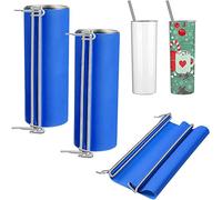 Oikabio 2 pezzi 20 once Silicone Tazza Wrap Sublimazione Silicone Bagnatore Tazza Pressa per Tazza Stampa Sublimazione Blu