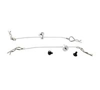 Oikabio 2 pezzi anti-smarrimento corpo collinetta filo perno con viti supporto per //Arram/Axial 1/10 RC Argento