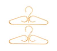 Oikabio 2 pezzi di abiti in rattan naturale, tessuto a mano, 3 grucce appendiabiti in rattan, per l'armadio, soggiorno, 40 x 20 cm